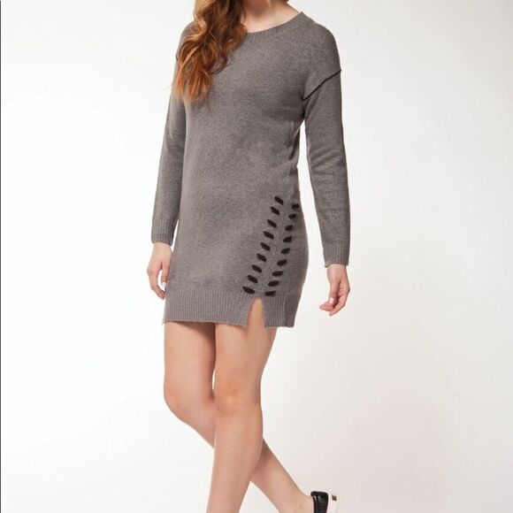 DEX lace up sweater dress - Picture 2 of 9